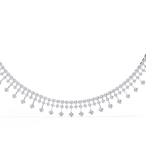 Diamond Chain Tassel labgrown diamante y diamante natural 10K 14K 18K collares de oro para mujeres - Product Image 2