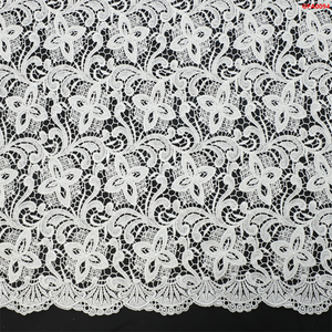 Tessuto in Pizzo <span class=keywords><strong>Guipure</strong></span> Solubile in Acqua con Ricami 3D di Fiori e Perline Colorate, Tessuto per Ricamo all'Ingrosso - Product Image 6