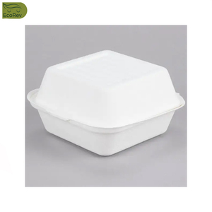 Bagasse Compostable sans fuite, boîte de Burger de canne à sucre pour boîte d'emballage alimentaire au meilleur prix - Product Image 6