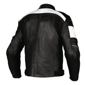 Chaqueta de Motociclista Acolchada de Cuero Resistente a la Abrasión para Hombre, Estilo Vintage, para Motociclistas, Deportes y Motociclismo - Product Image 2