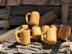 Vintage Style Premium <b>Plastic</b> Drinkware Natural Craft Beverage Holder Inspired by Wooden <b>Mug</b> Elegance Tradebyd Designed - Product Image 6