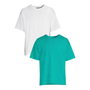 2025 New Summer t Shirts Casual Street-wear Relaxed Fit Soft Cotton <b>Fabric</b> Solid Colour Crew-neck T shirt For Men's - Product Image 4