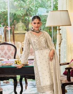 Dhwaja Export Nueva colección de trabajo de bordado Real Chinon Listo Salwar Kameez Característica de secado rápido para todas las fiestas de las estaciones - Product Image 3