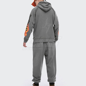 Vêtements de rue impression personnalisée hommes survêtements nouveau Design couleur unie hommes survêtements à vendre - Product Image 2