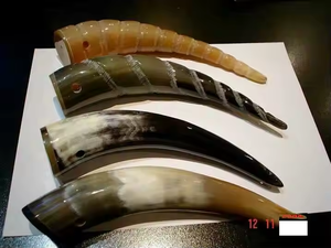 เขาควายแกะสลักเป็นมิตรต่อสิ่งแวดล้อมสำหรับดื่มและเป่างานฝีมือ - Product Image 2