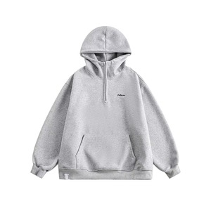 Sudadera con capucha estampada de algodón pesado Fabricantes Hombro caído Tela de rizo Estampado abstracto Sudadera informal para todas las estaciones Lavado con ácido - Product Image 3