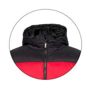 Chaqueta acolchada de invierno de calidad superior con logotipo personalizado, tela de cuero impermeable, capucha de piel con cremallera, decoración, oferta por tiempo limitado - Product Image 3
