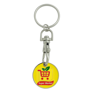 Cadeaux souvenirs de supermarché, porte-clés en émail doux avec logo de marque personnalisé, porte-clés pour chariot de supermarché - Product Image 5
