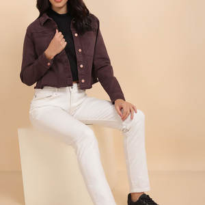 Veste en jean pour femmes grandes tailles, utilisation en extérieur, nouvelle conception, veste en jean pour femmes - Product Image 4