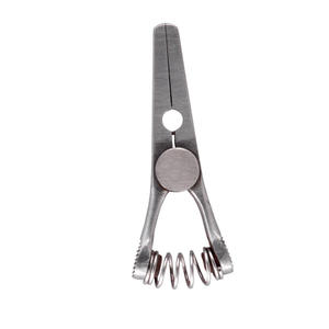 Pinzas Glover Bulldog, Instrumento Quirúrgico Manual de Acero Inoxidable, Ajuste de Resorte, Disponible en Recto y Curvo - Product Image 1