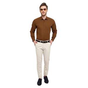 เสื้อเชิ๊ตผู้ชายลายดอกไม้เพรียวบางและมีสไตล์100% ผ้าฝ้ายพรีเมี่ยมดีไซน์ลำลองสำหรับใส่ในชีวิตประจำวันและวันหยุด - Product Image 5