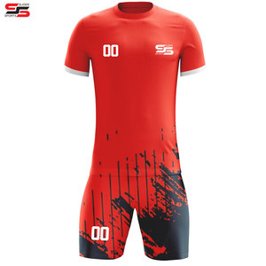 Maillots de football personnalisés, shorts, logo, numéro de nom imprimé personnalisé, uniforme à manches courtes - Product Image 1