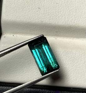 Turmalina indicolita natural con corte octogonal. - Product Image 5