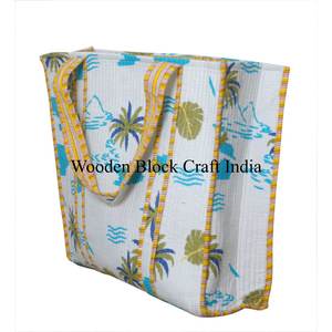 Bolsos de Hombro de Algodón Vintage para Mujer, Estampados a Mano, Acolchados, con Cierre de Cremallera, Moda de Verano/Invierno para Chicas - Product Image 4