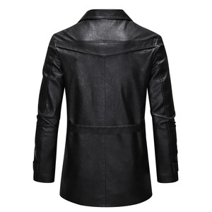 Abrigos de Cuero Vacuno de Diseño Elegante y Moderno, Abrigos de Cuero Genuino Personalizados para Hombre, Abrigos de Cuero Genuino de Primera Calidad al por Mayor - Product Image 3