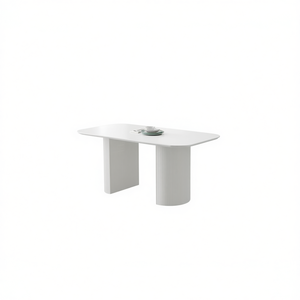 Mesa de Comedor Moderna Personalizable Mozart en Blanco de 180 cm/200 cm Estilo Escandinavo - Product Image 2