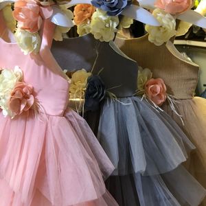 2023 robe à fleurs Kandi pour bébé filles nouvelle conception de vêtements de fête pour les mariages anniversaires groupe d'âge enfants vêtements boîte-cadeau contenu - Product Image 6