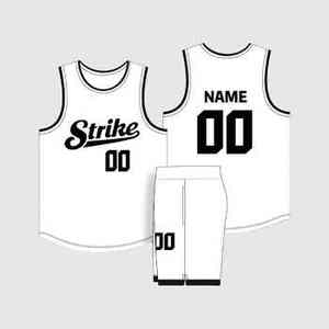 Uniformes de baloncesto de sarga de aparejos de poliéster 100%, conjuntos de ropa de equipo impresos personalizados, opciones transpirables y de talla grande - Product Image 3