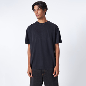 Camisetas clásicas de manga corta con cuello redondo en blanco para hombre, camisetas personalizadas de algodón 100% lisas de Color sólido para hombre - Product Image 4