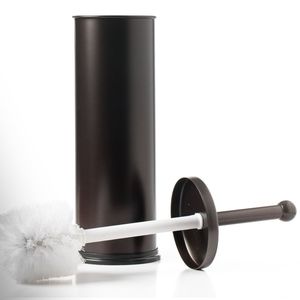Soporte para escobilla de baño de metal con acabado mate para un estilo elegante en el baño, proporcionando una superficie resistente a los arañazos y durabilidad - Product Image 3