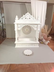 Alta calidad de mármol blanco templo de mármol Pooja Mandir espiritual decoración del hogar - Product Image 5