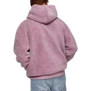 Custom <b>Fluffy</b> Men's Casual Outdoor <b>Hoodie</b> 500gsm High Quality Plain Dyed Winter Breathable Quick Dry Regular Fit Oversized - Product Image 2