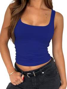 Vente en gros Débardeurs personnalisés en coton sans manches pour femmes Hauts d'été décontractés pour dames grande taille disponible d'usine OEM/ODM - Product Image 3