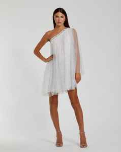 Robe de soirée une pièce décolleté bustier A-ligne Silhouette Midi longueur antistatique ELEGANT 100% Polyester Party Wear - Product Image 4