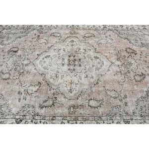 พรมวินเทจสไตล์ตุรกี ขนาด 5.9x9.1 ฟุต พรมสีเทาขนาดใหญ่สไตล์เปอร์เซีย - Product Image 5