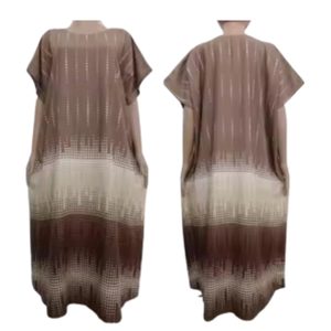 Chibi Lgn élégant été rayonne Duster confortable taille élastique robe pour les grandes tailles Super relaxant léger doux respirant - Product Image 4