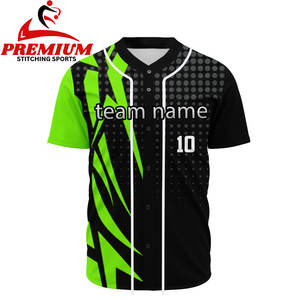 เสื้อเบสบอลของผู้ชายชุดเครื่องแบบไซส์พิเศษผลิตตามสั่งระบายอากาศได้ดีพิมพ์ซับลิเมชัน - Product Image 5