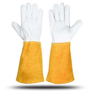Gants de protection en cuir pour barbecue Gants de barbecue résistants à la chaleur - Product Image 1