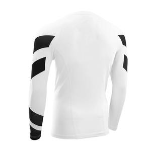 Vêtements de compression imprimés numériquement Rashguard avec logo personnalisé T-shirts de sport à manches longues pour hommes Rash Guard - Product Image 5