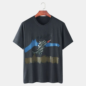 Camiseta Deportiva de Secado Rápido, Personalizada, de Poliéster/Algodón, Holgada, Gruesa, Transpirable para Hombre - Product Image 6