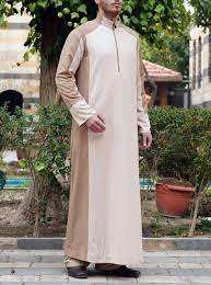 Thobe pour hommes brodé 2023 conçu sur mesure Jubbah islamique traditionnel pour les musulmans - Product Image 2