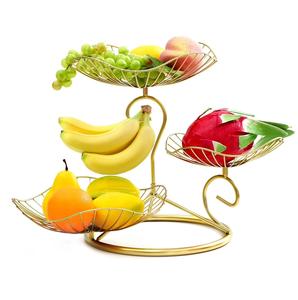 Support de corbeille à fruits de luxe en fil métallique à 3 niveaux pour utilisation en garage-Rangement organisateur de pain et de légumes - Product Image 4