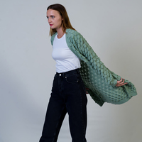 Pulls d'hiver pour femmes, col rond, tricoté ample, manches classiques, en laine/acrylique épais, décontracté, anti-plis, longs, Fourniture ODM