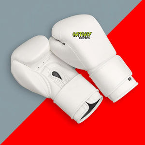 <b>White</b> Winning <b>Boxing</b> <b>Gloves</b> Real Leather <b>Boxing</b> <b>Gloves</b> Lace up Custom Logo Design Wholesale Reasonable Price Unisex Adult <b>Glove</b> - Product Image 3