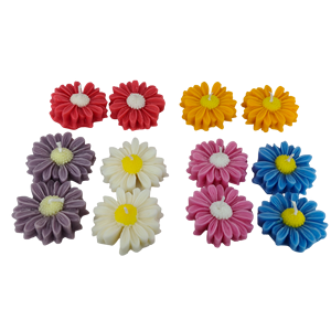 Bougie décorative en forme de marguerite (multicolore) |   Bougie florale artisanale de qualité supérieure pour la décoration de la maison, les cadeaux et les occasions festives - Product Image 4