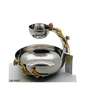 Bol de service de luxe en métal, service du Ramadan, vaisselle de table, vente en gros - Product Image 1