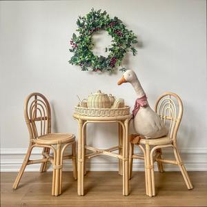 Chaises enfant en rotin mignonnes, écologiques, accessoires pour la chambre de bébé, décoration d'appoint. - Product Image 5
