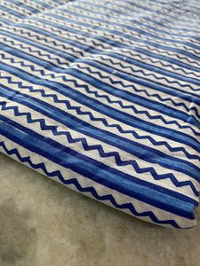 Robe d'été en coton indien fait à la main pour femmes Robe Yard avec feuille Floral Hand Block Print for Dress Making - Product Image 3