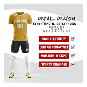 OEM impresión por sublimación completa uniformes de fútbol para los hombres de diseño personalizado con el logotipo y el nombre para el entrenamiento de fútbol desgaste - Product Image 2