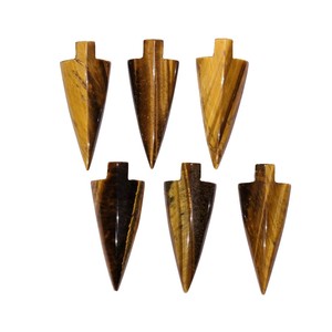 หัวลูกศรคริสตัลอาเกตตาเสือธรรมชาติใช้หัวลูกศรแกะสลักรักษาแบบเรกิสลักพลอยหัวลูกศรสไตล์รัก - Product Image 6