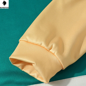 ชุดวอร์มลำลองแขนยาวสำหรับผู้ชายชุดเล่นฟิตเนสพิมพ์ลายสีพื้นปรับแต่งโลโก้ได้ - Product Image 5