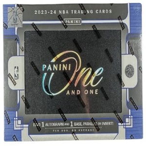 2023-24 Panini One et One Basketball Factory Boîte de passe-temps scellée 1 autographe - Product Image 1