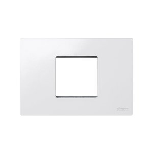 Cornice bianca con 2 semielementi e telaio per box americano (Simon 27 Play 2700612-030) - Product Image 1