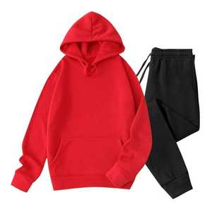 Conjunto de chándal de 2 piezas de invierno transpirable para mujer Sudadera con capucha y pantalones de chándal Jogger - Product Image 5