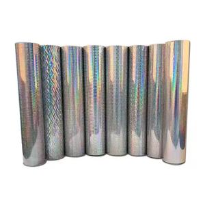 Película metalizada Silver Jumbo Roll Pet BOPET Film Soft-Dureza a prueba de humedad Holographic Glossy Casting para alimentos translúcidos - Product Image 3