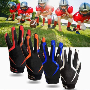 OEM Fabricante Fuerte Agarre Jóvenes Guantes de fútbol americano Todos los tamaños Guantes de fútbol americano Palm Fútbol Receptor Guantes - Product Image 6